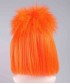 Orange Punk Girl Mullet Wig